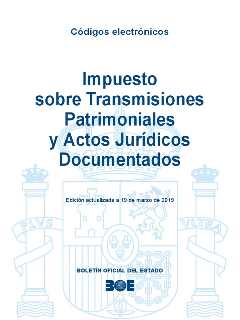 BOE065 Impuesto Sobre Transmisiones Patrimoniales y