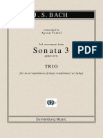 Bach Sonata 3 Trio For Trombones Aycan Teztel