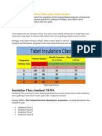 Pengertian Insulation Class Atau Kelas Isolasi