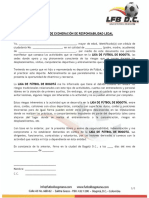 Acuerdo Exoneración de Responsabilidad Legal