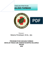 Panduan Praktikum Analisis Farmasi 2020