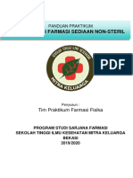 Panduan Praktikum Teknologi Farmasi Non Steril