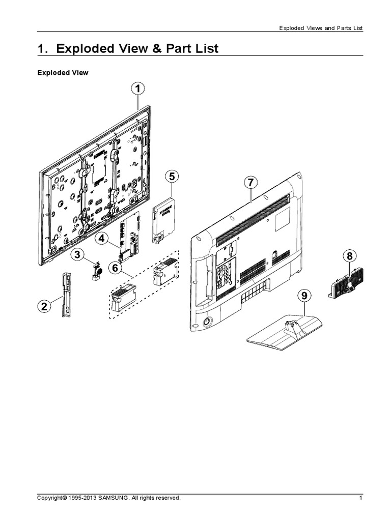 Exploded View Parts List (UA32H4100AKXKE) | PDF | Intellectual Property ...