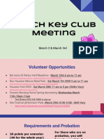 March Key Club Meeting