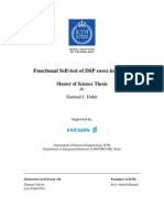 Functional Self-Test of DSP Cores in A SOC: Master of Science Thesis