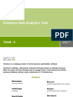 Omniture Web Analytics Tool: Team - 8