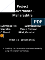 Project E-Governance - Maharashtra