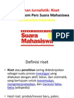 Pelatihan Jurnalistik Riset