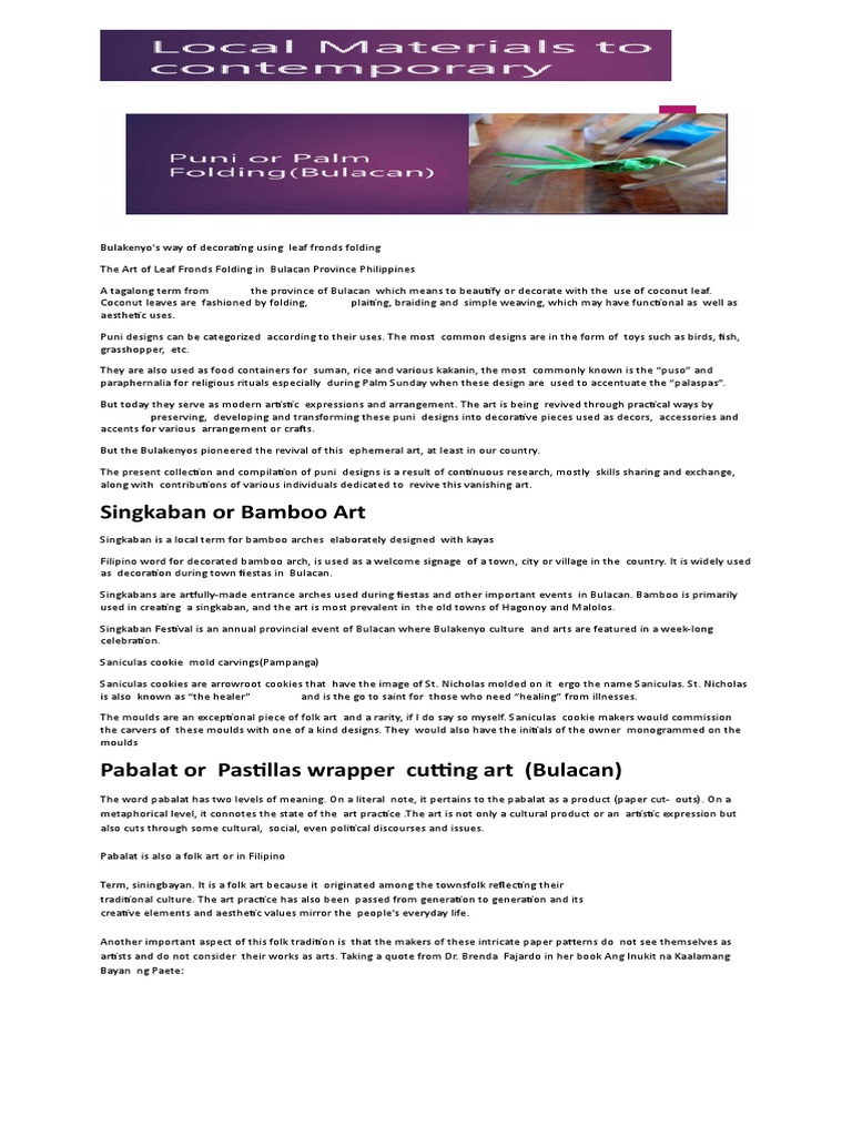 Local Materials Pdf