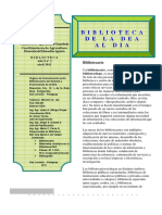 2011 - Boletin Biblioteca de La Dea Vol. 9, Nâº 3 (Abr. 2011)