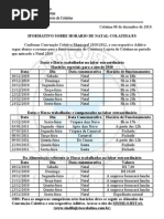 Resumo Do Horario de Natal 2010