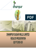 Dhampur Investor Presentation Q2 FY2019-20