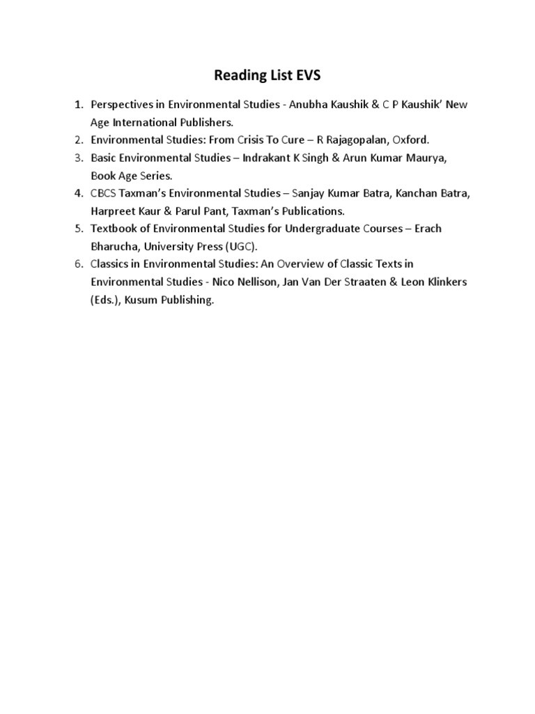 Book Reading List | PDF