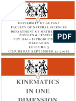 3 2.1 Kinematics in 1d