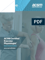 Acsm Cep Exam Content Outline (2018)