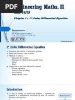 Chapter 1 - 1st Order Differential Equation - Part 1