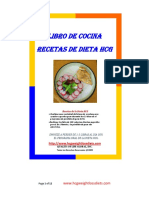 Libro Recetas Cocina Dieta HCG Espanol