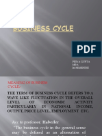 Business Cycle: Priya Gupta MBA Ist Semester