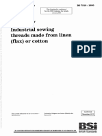 BS 7318-1990 Specification For Industrial Sewing Threads Made From Linen (Flax) or Cotton