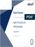 Agile Principles and Methodologies