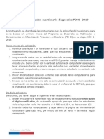 Protocolo de aplicación cuestionario diagnóstico PDHC 2019
