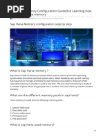 Sap Hana Memory Configuration Guideline Learning How To Manage Hana Memory