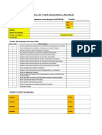 Check List para Microbuses Lincosur