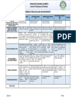 Rubrica PARA EVALUAR INFOGRAFÍA