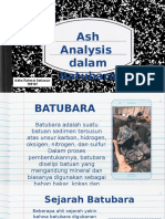 Ash Analysis In Coal