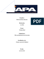 Trabajo Final Etica Profesional de Los Docentes