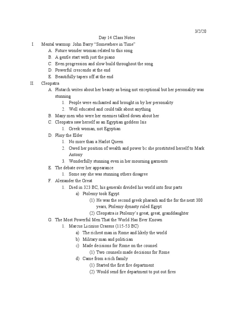 3 | PDF | Cleopatra | Julius Caesar
