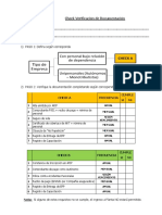 Check-List Verificación de Documentación