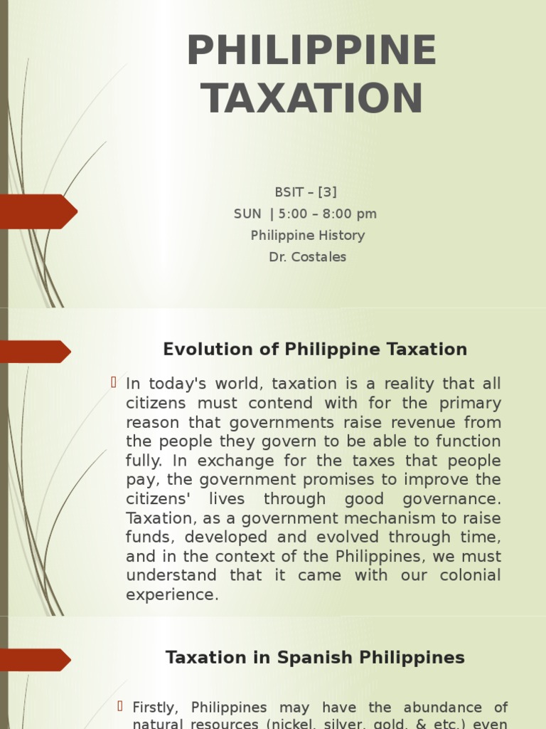 Taxation Final PDF Taxes Philippines