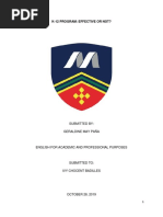 Exam Position Paper (EAPP)