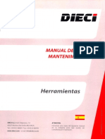 Manual Uso y Mantto. - Dieci - Herramientas Auxiliares PDF