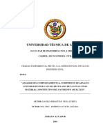 Análisis del comportamiento a compresión de asfalto con caucho reciclado