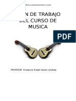 Plan de Trabajo Del Curso de Musica