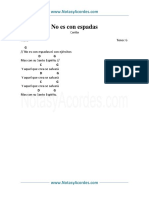 No Es Con Espadas Coro PDF