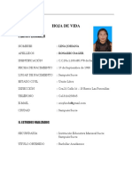 Hoja de Vida Lina PDF