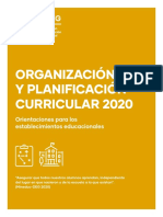 Organización y Planificación Curricular 2020