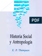 Thompson Edward Palmer - Historia Social Y Antropologia