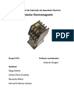 Proiect Tehnici de Fabricatie ale Aparatelor Electrice