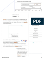 Definición de Google - Qué Es, Significado y Concepto