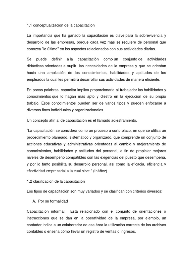 Capacitacion | PDF | Crecimiento personal y profesional