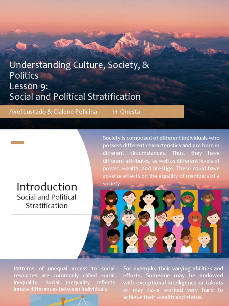 Social and Political Stratification Explained | PDF