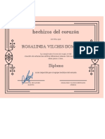 diploma Rosalinda Vilchis Domínguez