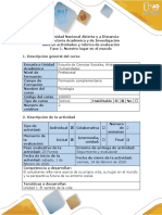 Guía de actividades y rúbrica de evaluación - Fase 1 - Nuestro lugar en el mundo.pdf