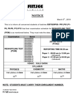 Notice Reshuffling Test 29 March 2019 820 Lot Panini