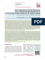 Hubungan Pengetahuan PX Hipertensi Dengan Clinical Outcome