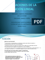 Aplicaciones de La Función Lineal